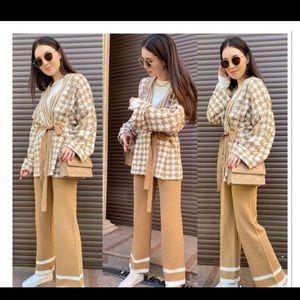 Sweater cardigan set 2 piece set